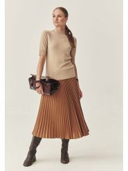 TATUUM Spódnica "Brimi" w kolorze karmelowym rozmiar: M. Brązowe spódnice Tatuum, m, bez wzorów, midi. Za 172.89 zł.
