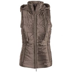 Damska kurtka bez rękawów z kapturem Harry's Horse Sporty Scotti. Brązowe kurtki HARRYS HORSE, s, bez wzorów, z nylonu, sportowe, z kapturem. Za 212.00 zł.