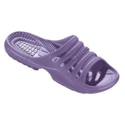 Klapki damskie Beco lawendowe. Żółte klapki 47 Brand, bez wzorów, z materiału, bez obcasa, bez zapięcia. Za 192.99 zł.