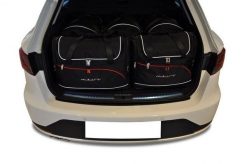 Torby Do Bagażnika Seat Leon St 2013-2020 5Szt Kjust. Czarne torby podróżne KJUST, bez wzorów, z kauczuku. Za 1,515.00 zł.