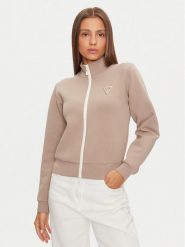 Guess Bluza Ann V3BQ12 KBCK2 Szary Regular Fit. Szare bluzy Guess, m, z aplikacjami, z bawełny, bez kaptura. Za 219.99 zł.