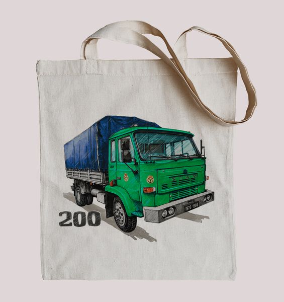 Star 200 — torba (Rodzaj nadruku: Star 200). Torby podróżne nikiniki, bez wzorów, z bawełny, na ramię, z nadrukiem. Za 29.00 zł.