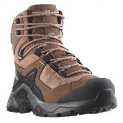 Buty trekkingowe damskie Salomon Quest Element Gore-tex. Brązowe buty trekkingowe Salomon, z gore-texu, za kostkę, bez zapięcia. Za 769.00 zł.
