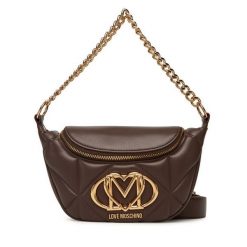 Saszetka nerka LOVE MOSCHINO. Brązowe nerki i saszetki Love Moschino, bez wzorów, bez dodatków. Za 819.99 zł.