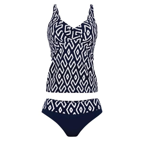 Tankini set Tribal Monotones. Niebieskie bikini ANITA ACTIVE, bez wzorów, z elastanu, sportowe. Za 619.00 zł.