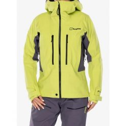 Kurtka GORE TEX damska Berghaus Extrem Vanguard GTX Jkt AF. Żółte kurtki Berghaus, bez wzorów, z gore-texu, bez kaptura. Za 2,308.89 zł.