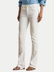LAUREN RALPH LAUREN Jeansy 200926081001 Biały Bootcut Fit. Białe jeansy Lauren Ralph Lauren, bez wzorów, z bawełny. Za 769.99 zł.