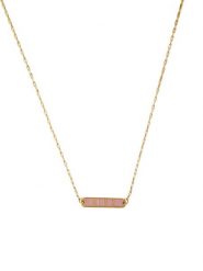 Design Letters Pozłacany naszyjnik "Kiss" - dł. 45 cm rozmiar: onesize. Różowe naszyjniki Design Letters, z materiału, pozłacane. Za 118.01 zł.