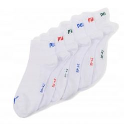 Skarpetki Do Kostek Unisex Dla Dorosłych Logo 6pak. Białe skarpetki Puma, bez wzorów. Za 90.99 zł.