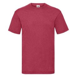 T-shirt Fruit Of The Loom Valueweight Adult Red Jaspeado. Białe t-shirty fruit of the loom, bez wzorów, z bawełny, sportowe, bez kołnierzyka, bez ramiączek. Za 150.99 zł.
