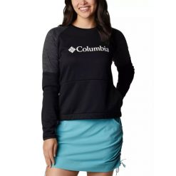 Bluza dresowa turystyczna damska Columbia Windgates Crew. Czarne bluzy bez kaptura Columbia, xs, bez wzorów, z dresówki, bez kaptura, trekkingowe. W wyprzedaży za 251.00 zł.