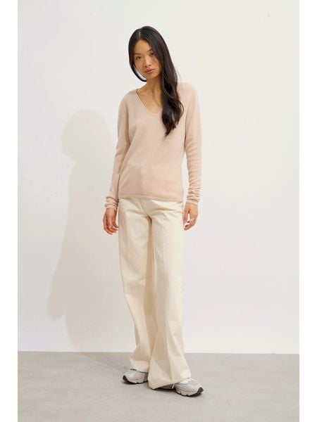 AUTHENTIC CASHMERE Kaszmirowy sweter "Galise" w kolorze jasnoróżowym rozmiar: XXL. Różowe swetry AUTHENTIC CASHMERE, xxl, bez wzorów, z kaszmiru, bez ramiączek. Za 326.99 zł.