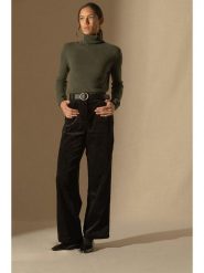 Perfect Cashmere Kaszmirowy sweter "Ashley" w kolorze khaki rozmiar: L. Brązowe swetry Perfect Cashmere, l, bez wzorów, z kaszmiru, bez ramiączek. Za 290.82 zł.