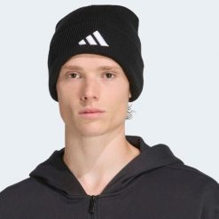Czapka ADIDAS. Czapki zimowe adidas, bez wzorów, z dzianiny. Za 89.99 zł.