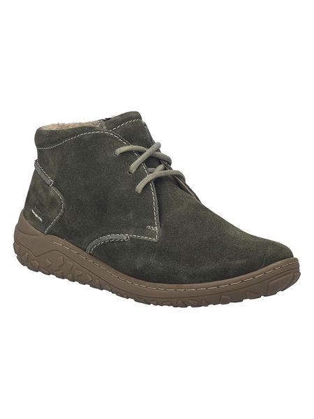 Josef Seibel Skórzane botki "Ruby 01" w kolorze khaki do kostki rozmiar: 39. Brązowe botki Josef Seibel, bez wzorów, bez obcasa, bez zapięcia. Za 249.95 zł.