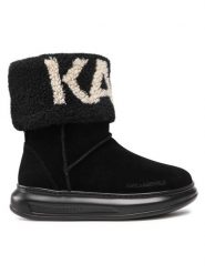 KARL LAGERFELD Śniegowce KL44552 Czarny. Czarne śniegowce KARL LAGERFELD, bez wzorów, ze skóry, bez zapięcia. Za 869.99 zł.