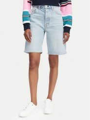 Tommy Jeans Bermudy DW0DW23123 Niebieski jasny Regular Fit. Niebieskie szorty Tommy Jeans, bez wzorów, z bawełny. Za 209.99 zł.