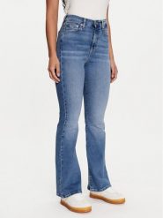 Tommy Jeans Jeansy Sylvia DW0DW19279 Niebieski Flare Fit. Niebieskie jeansy Tommy Jeans, bez wzorów, z bawełny. Za 249.99 zł.