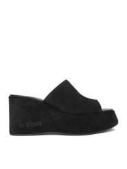 G-Star Raw Klapki FARI-118925 Czarny. Czarne klapki G-Star, bez wzorów, ze skóry, retro, bez obcasa, bez zapięcia. Za 263.99 zł.