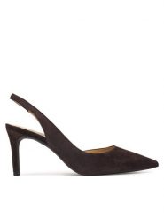 MICHAEL Michael Kors Czółenka Alina Flex Sling Pump 40R4HNMP1S Brązowy. Brązowe czółenka MICHAEL Michael Kors, bez wzorów, ze skóry, bez obcasa, bez zapięcia. Za 629.99 zł.