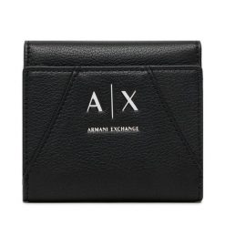 Portfel Armani Exchange. Czarne portfele Armani Exchange, bez wzorów. Za 269.99 zł.