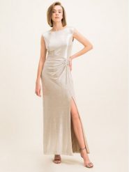Lauren Ralph Lauren Sukienka wieczorowa Long Grown 253771574 Złoty Regular Fit. Żółte sukienki Lauren Ralph Lauren, bez wzorów, z syntetyku, wizytowe, bez kołnierzyka, bez ramiączek. Za 969.99 zł.