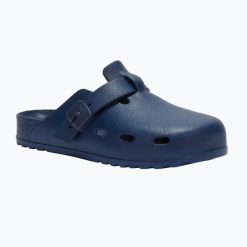 Klapki Scholl Bahia EVA. Niebieskie klapki Scholl, bez wzorów, z materiału, bez obcasa, bez zapięcia. Za 189.99 zł.