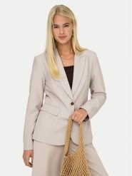 ONLY Marynarka Raven 15338389 Beżowy Slim Fit. Brązowe marynarki i żakiety ONLY, bez wzorów, z syntetyku, bez ramiączek. Za 199.99 zł.