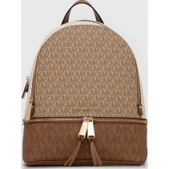 MICHAEL Michael Kors plecak 30S0GEZB2V damski kolor beżowy mały wzorzysty. Brązowe plecaki MICHAEL Michael Kors, bez wzorów, do ręki, bez dodatków. W wyprzedaży za 1,209.90 zł.