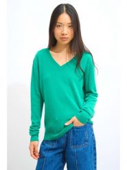 AUTHENTIC CASHMERE Kaszmirowy sweter "Gardoria" w kolorze zielonym rozmiar: XXL. Zielone swetry AUTHENTIC CASHMERE, xxl, bez wzorów, z kaszmiru, bez ramiączek. Za 366.45 zł.