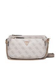 Guess Torebka Noelle II Mini HWBG96 72710 Beżowy. Brązowe listonoszki Guess, z aplikacjami, ze skóry, bez dodatków. Za 439.99 zł.