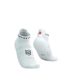 Skarpetki biegowe Compressport ProRacing Socks V4 Run Low white/black. Białe skarpetki Compressport, bez wzorów. Za 79.99 zł.