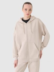 4F Bluza dresowa rozpinana z kapturem damska - beżowa S. Brązowe bluzy z kapturem 4f, s, bez wzorów, z bawełny, z kapturem. W wyprzedaży za 119.99 zł.