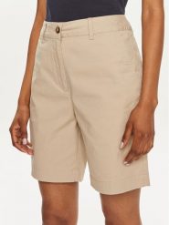 Gant Szorty materiałowe Chino 4020078 Beżowy Slim Fit. Brązowe szorty Gant, bez wzorów, z bawełny. Za 769.99 zł.