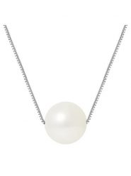 Pearline Złoty naszyjnik z perłą - dł. 42 cm rozmiar: onesize. Szare naszyjniki Pearline, z materiału, z perłą, złote. Za 391.99 zł.