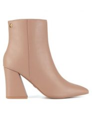 Nine West Botki WFA2869-1 Beżowy. Brązowe botki Nine West, bez wzorów, bez obcasa, na słupku, bez zapięcia. Za 195.99 zł.