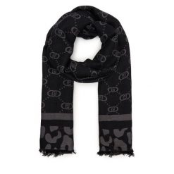 Szalik Liu Jo. Czarne szaliki i kominy Liu Jo, bez wzorów. Za 269.99 zł.