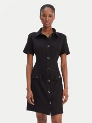 Guess Sukienka codzienna W6RK34 KCMU2 Czarny Classic Fit. Czarne sukienki Guess, na co dzień, l, z aplikacjami, z syntetyku, bez kołnierzyka, bez ramiączek, proste. Za 619.99 zł.