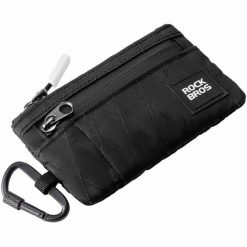 Portfel rowerowy na karty klucz z karabińczkiem Rockbros L002. Zielone portfele ROCKBROS, bez wzorów, z materiału. Za 49.90 zł.