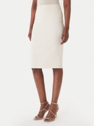 Rinascimento Spódnica ołówkowa CFC0128651003 Beżowy Slim Fit. Brązowe spódnice Rinascimento, l, bez wzorów, z syntetyku, ołówkowe. Za 349.99 zł.