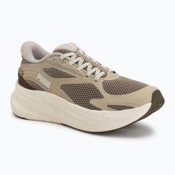Buty do biegania Puma MaxStride Lite LS Sliptech. Brązowe buty do biegania Puma, bez wzorów, z materiału, bez zapięcia, do biegania. Za 319.99 zł.