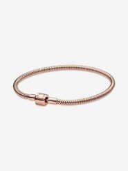 Pandora Pozłacana bransoletka rozmiar: onesize. Różowe bransoletki Pandora, metalowe. Za 582.95 zł.
