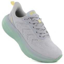 Półbuty sportowe damskie na platformie szare Big Star TT274048. Szare buty sportowe lifestyle BIG STAR, bez wzorów, z tkaniny, retro, bez zapięcia. Za 199.99 zł.