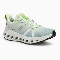 Buty do biegania damskie On Cloudsurfer Trail Waterproof. Zielone buty do biegania On, bez wzorów, bez zapięcia, do biegania. Za 689.99 zł.