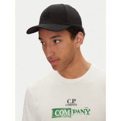 Czapka z daszkiem C.P. Company. Czarne czapki z daszkiem C.P. Company, bez wzorów. Za 379.99 zł.