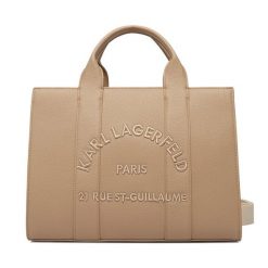 Torebka KARL LAGERFELD. Brązowe torebki klasyczne KARL LAGERFELD, bez wzorów, klasyczne, bez dodatków. Za 849.99 zł.