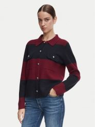 Morgan Kardigan 262-MBOLOU Bordowy Regular Fit. Czerwone swetry Morgan, s, bez wzorów, z syntetyku, bez ramiączek. Za 299.99 zł.