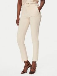 Rinascimento Spodnie materiałowe CFC0127865003 Beżowy Slim Fit. Brązowe spodnie materiałowe Rinascimento, bez wzorów, z materiału. Za 399.99 zł.