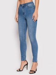 Morgan Jeansy 212-PAM Niebieski Skinny Fit. Niebieskie jeansy Morgan, bez wzorów, z jeansu. Za 199.99 zł.