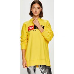 Diesel - Bluza. Szare bluzy Diesel, m, z aplikacjami, z bawełny, bez kaptura. W wyprzedaży za 399.90 zł.